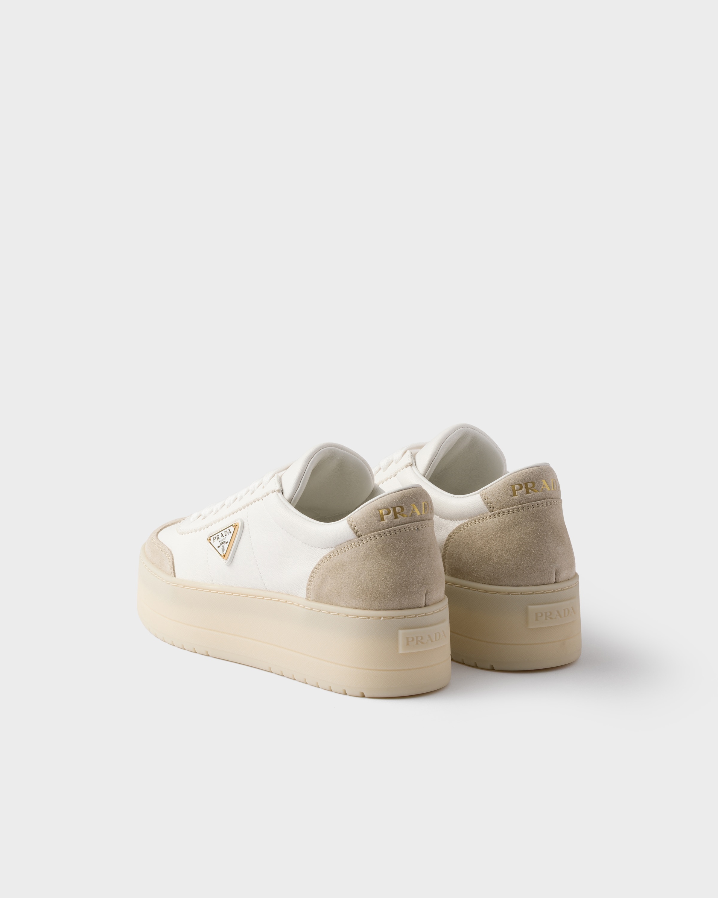 Downtown Bold nappa leather and suede sneakers - 4