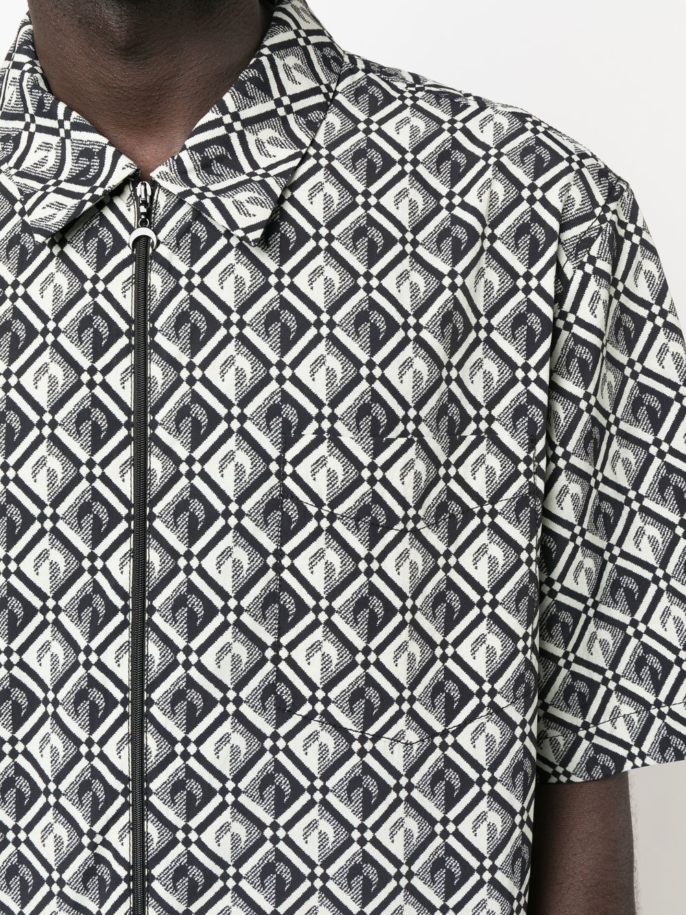 Zephyr diamond-pattern moon shirt - 5