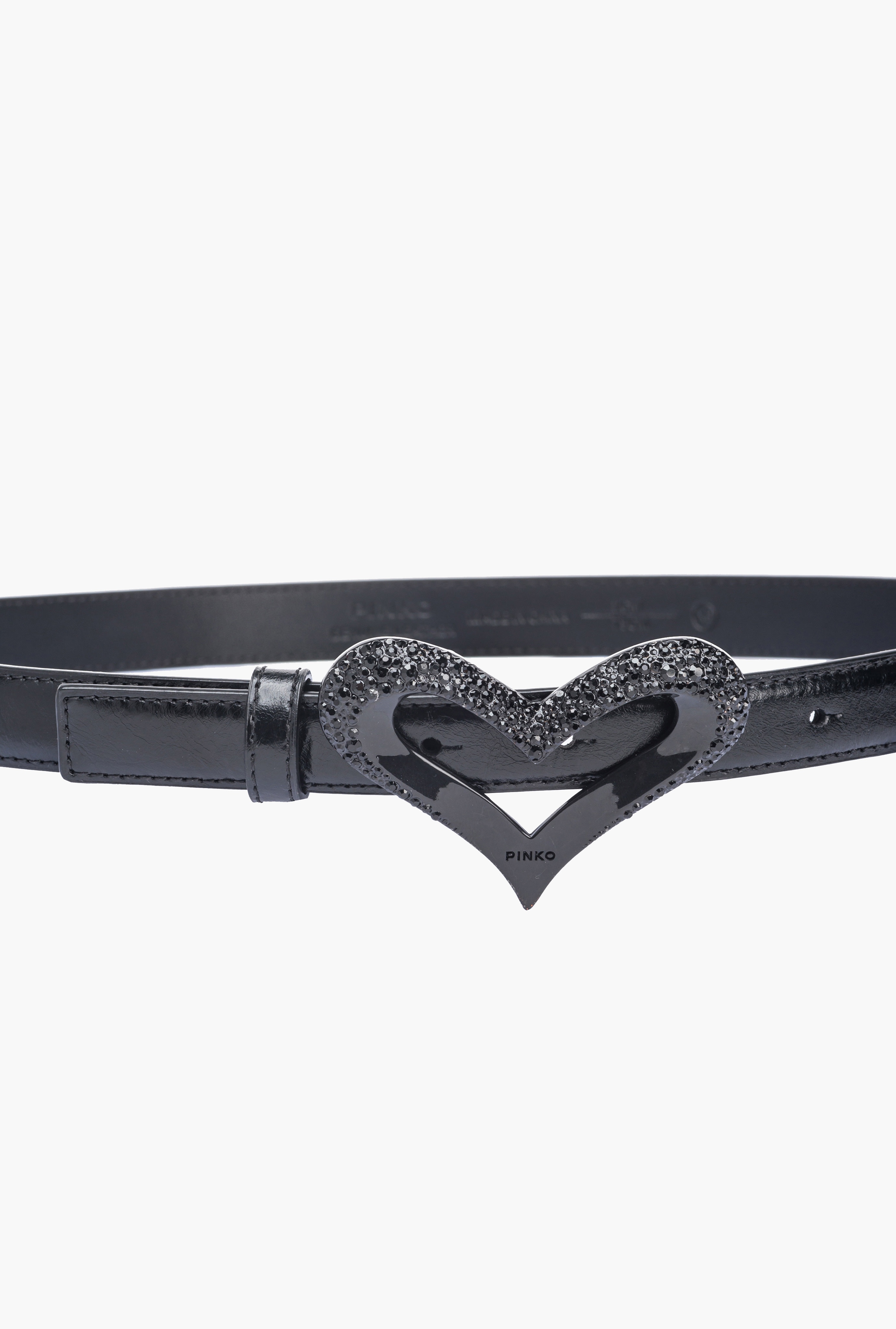 THIN COLOUR-BLOCK HEART BELT 2CM - 2