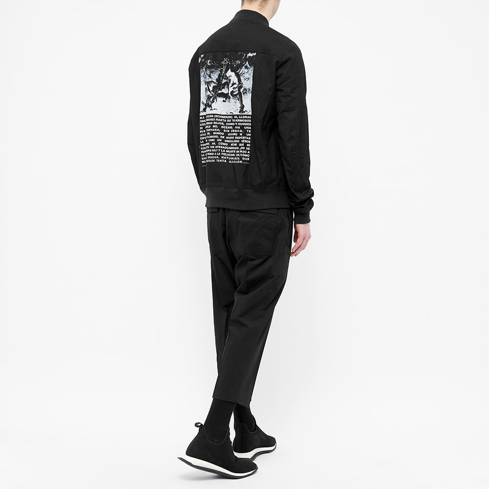 Rick Owens DRKSHDW Back Print Flight Bomber Jacket - 7