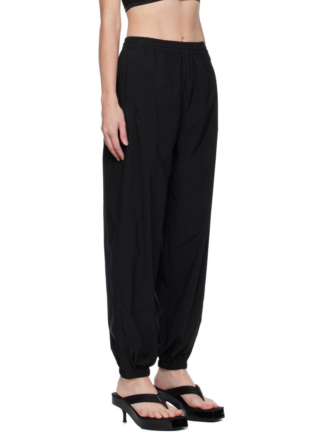 Black Relaxed-Fit Track Pants - 2
