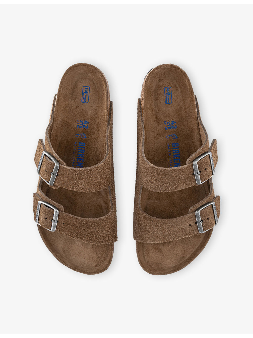 Arizona Two-Strap Suede Sandals - 2