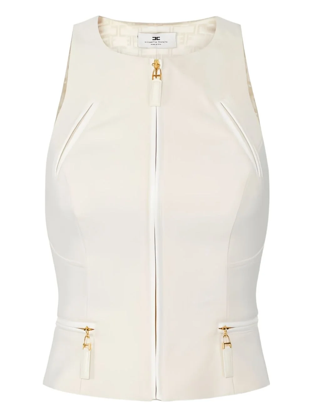 double-layer zip-up top - 1