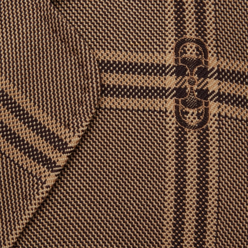 Horsebit check wool jacket 4