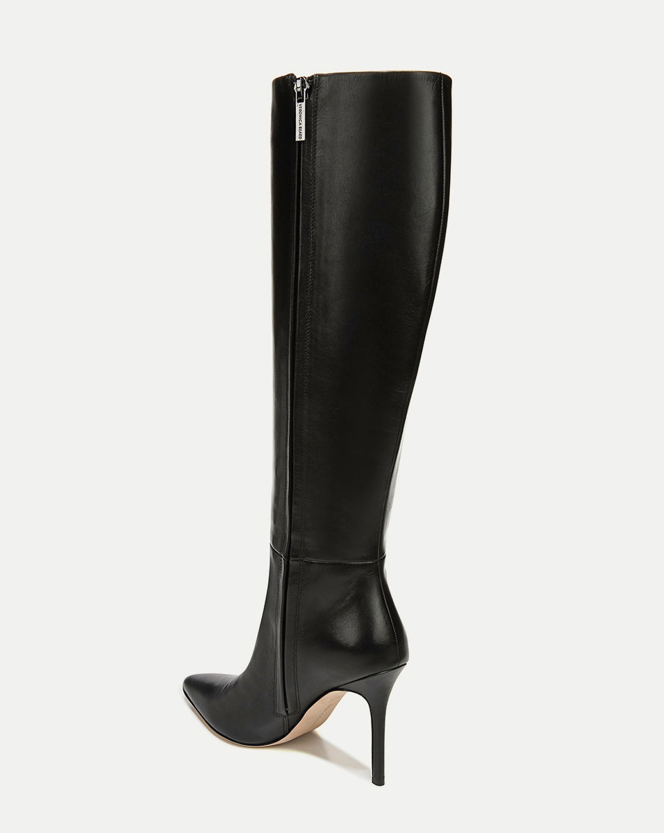 LISA LEATHER TALL BOOT | WIDE-CALF - 4