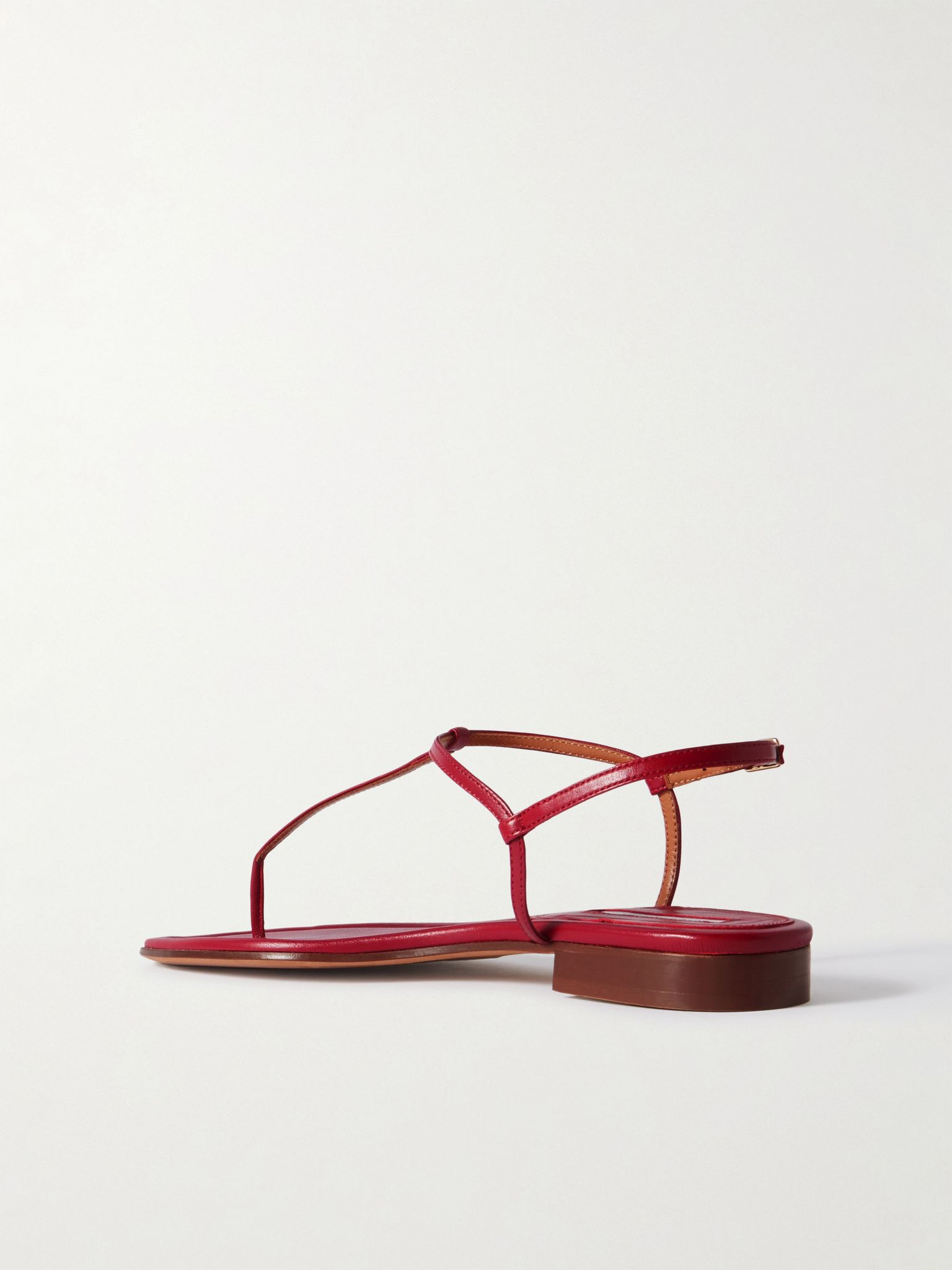 Cecilia leather sandals Red - 3