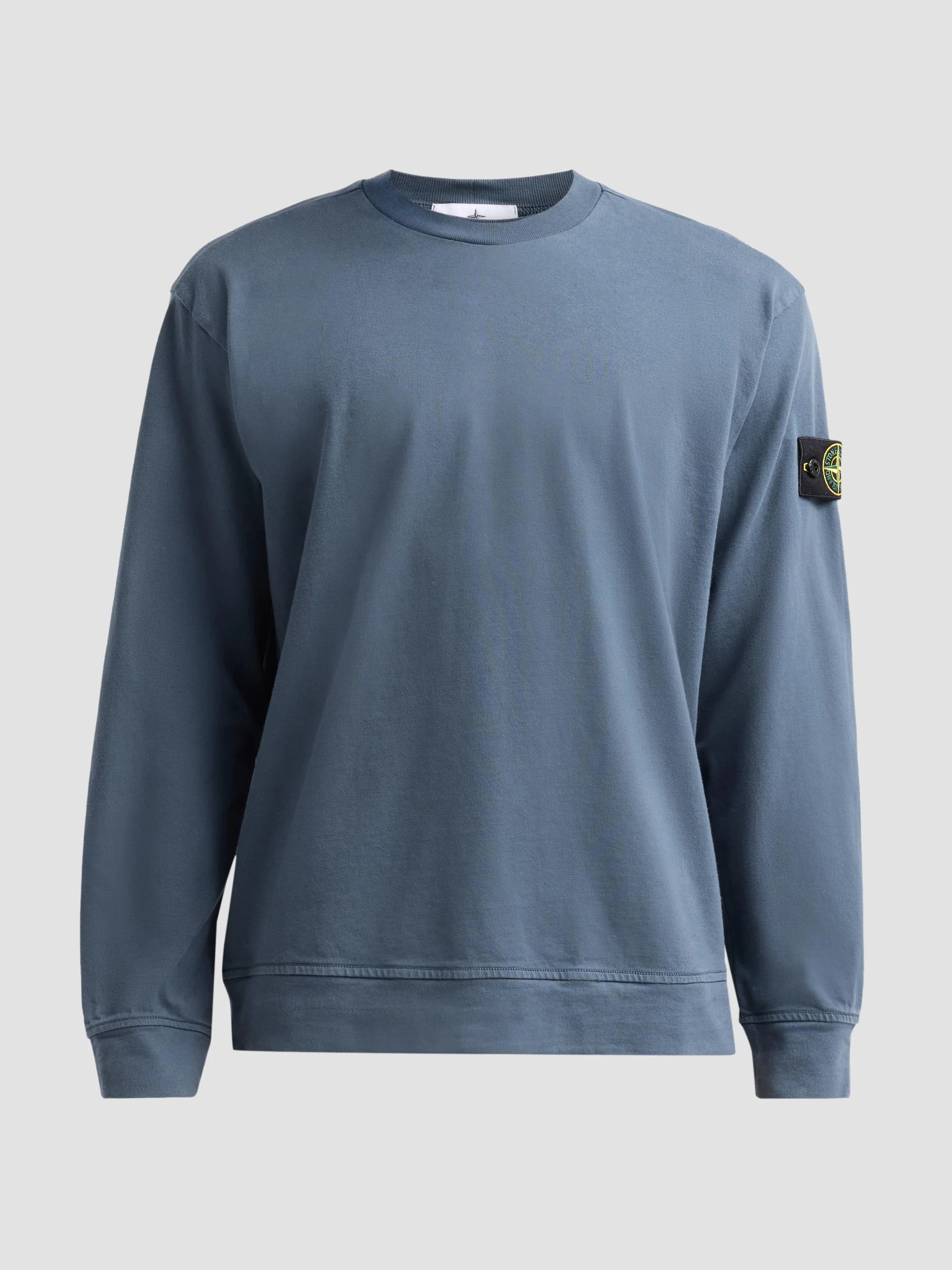 Men's Felpa Cotton Sweatshirt - Slate Blue - 1