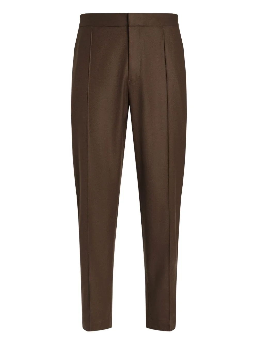 pleated wool-blend trousers - 1