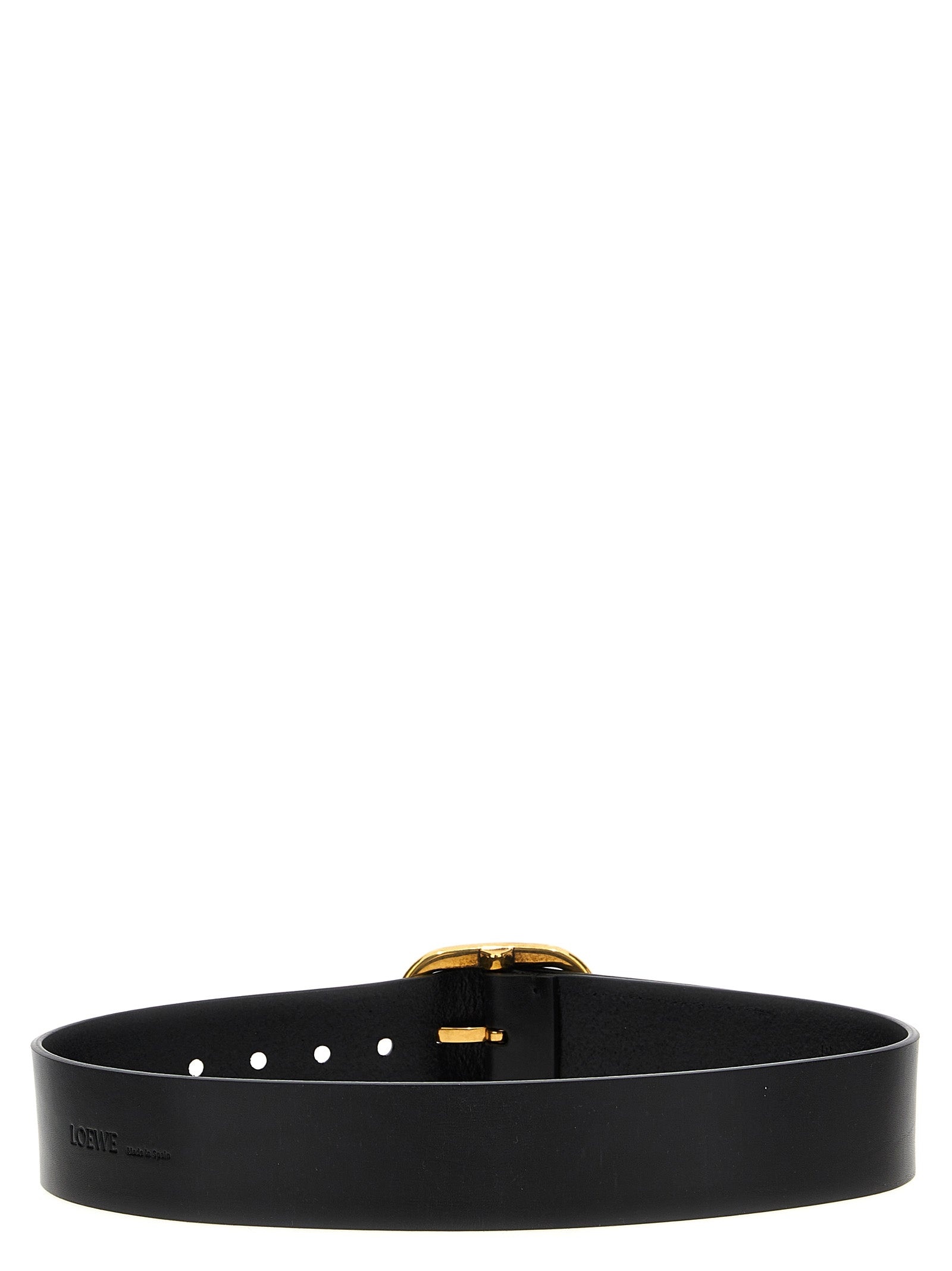 関税送料込み*LOEWE* L バックル レザー ベルト (LOEWE/ベルト