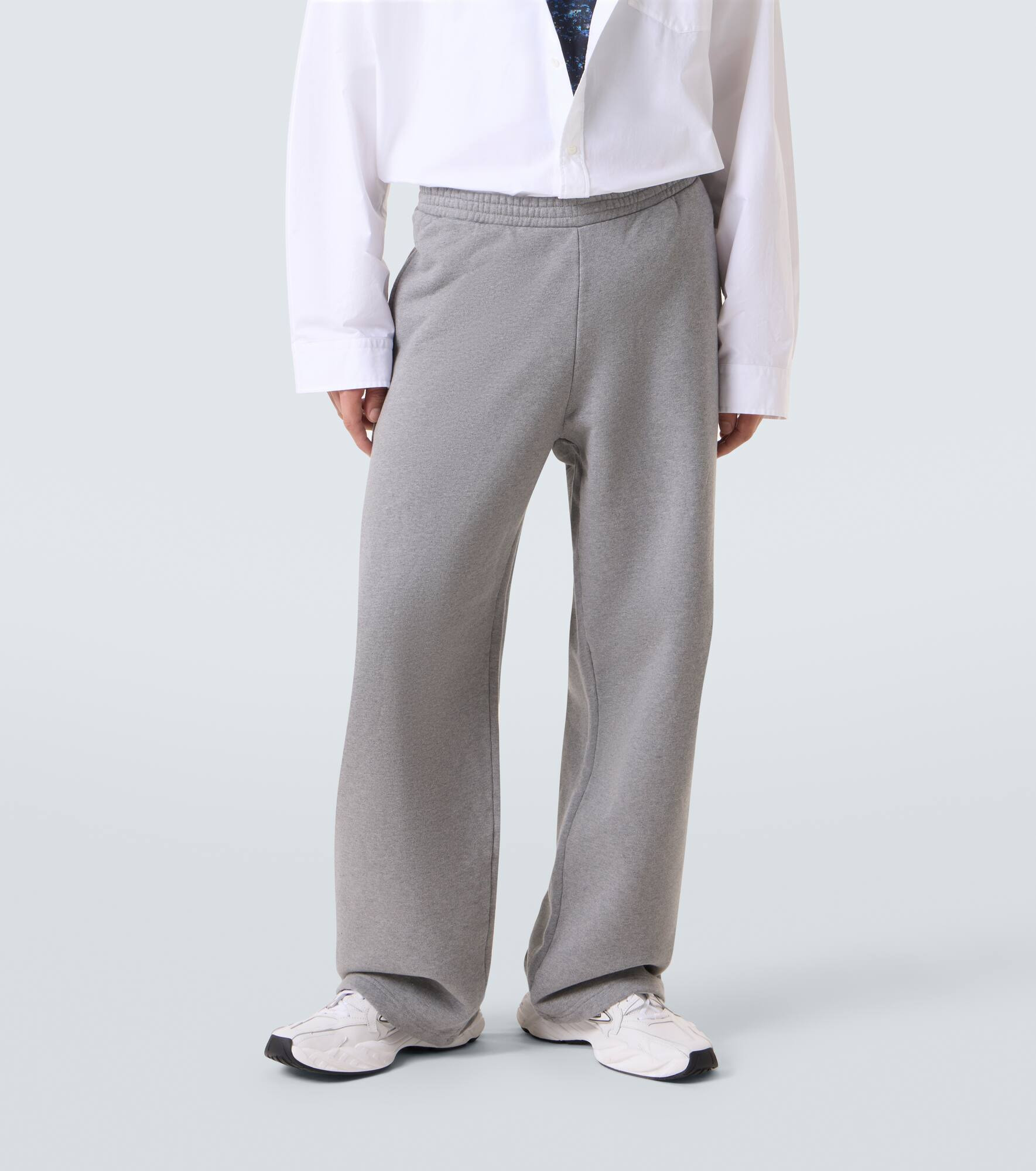 Cotton jersey wide-leg sweatpants - 3