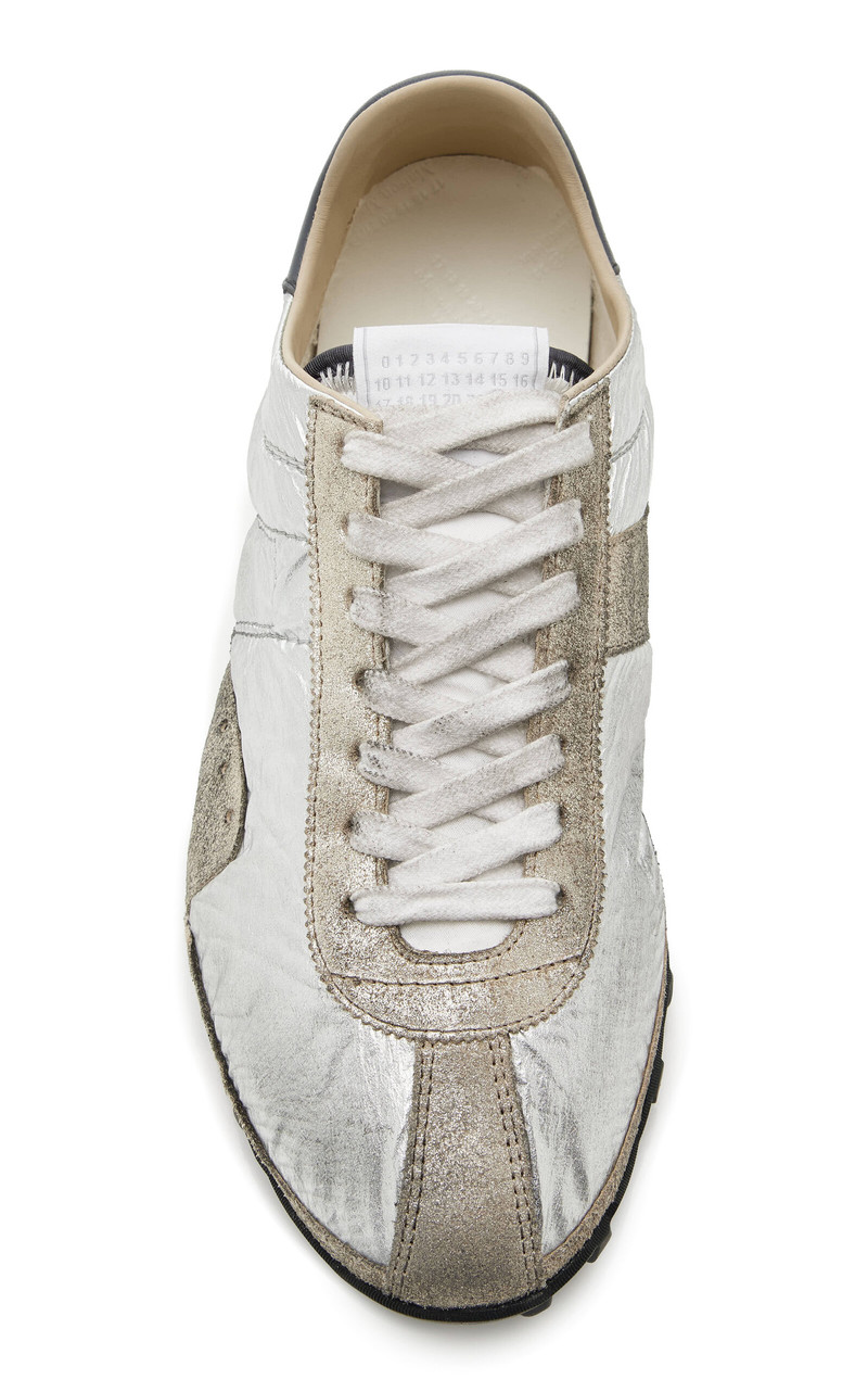 Maison Margiela Sprinters Lamé Sneakers silver outlook