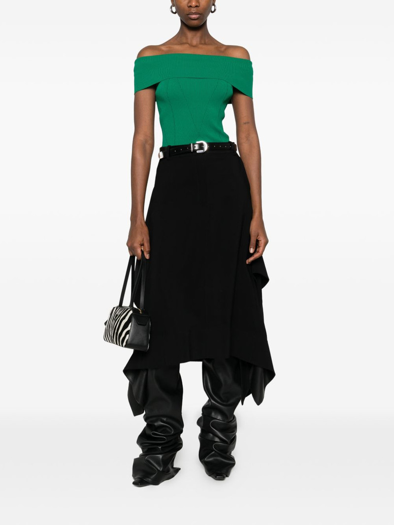 Givenchy off-shoulder ribbed top outlook