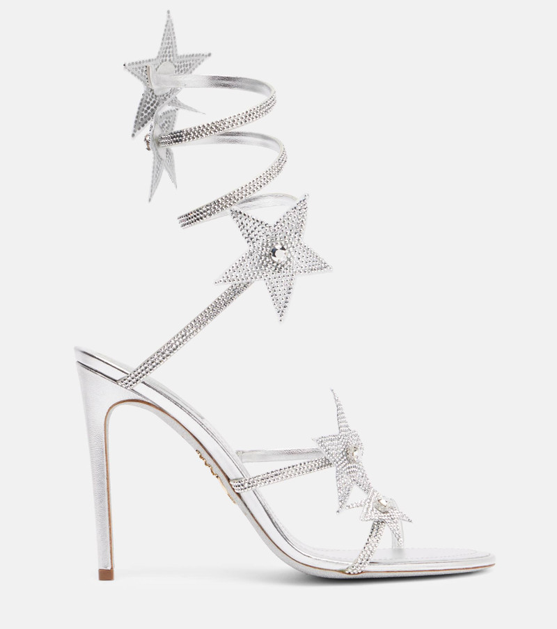 Cleo 105 embellished satin sandals 4
