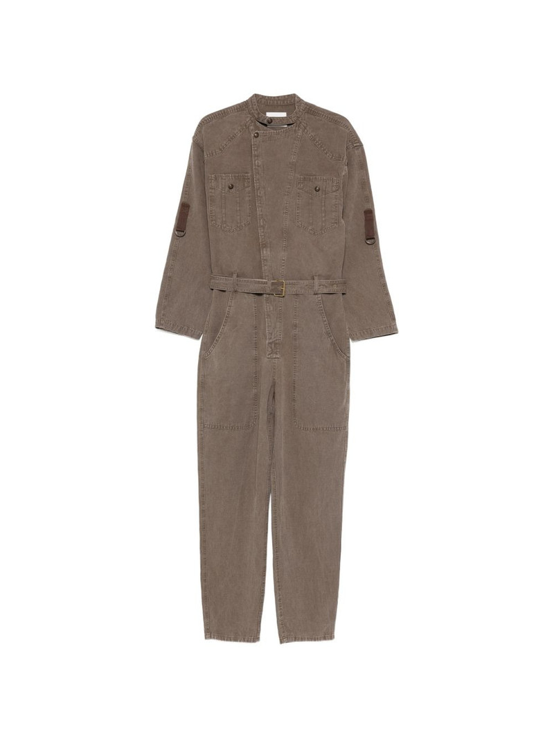 Nessime buttoned belted jumpsuit 1