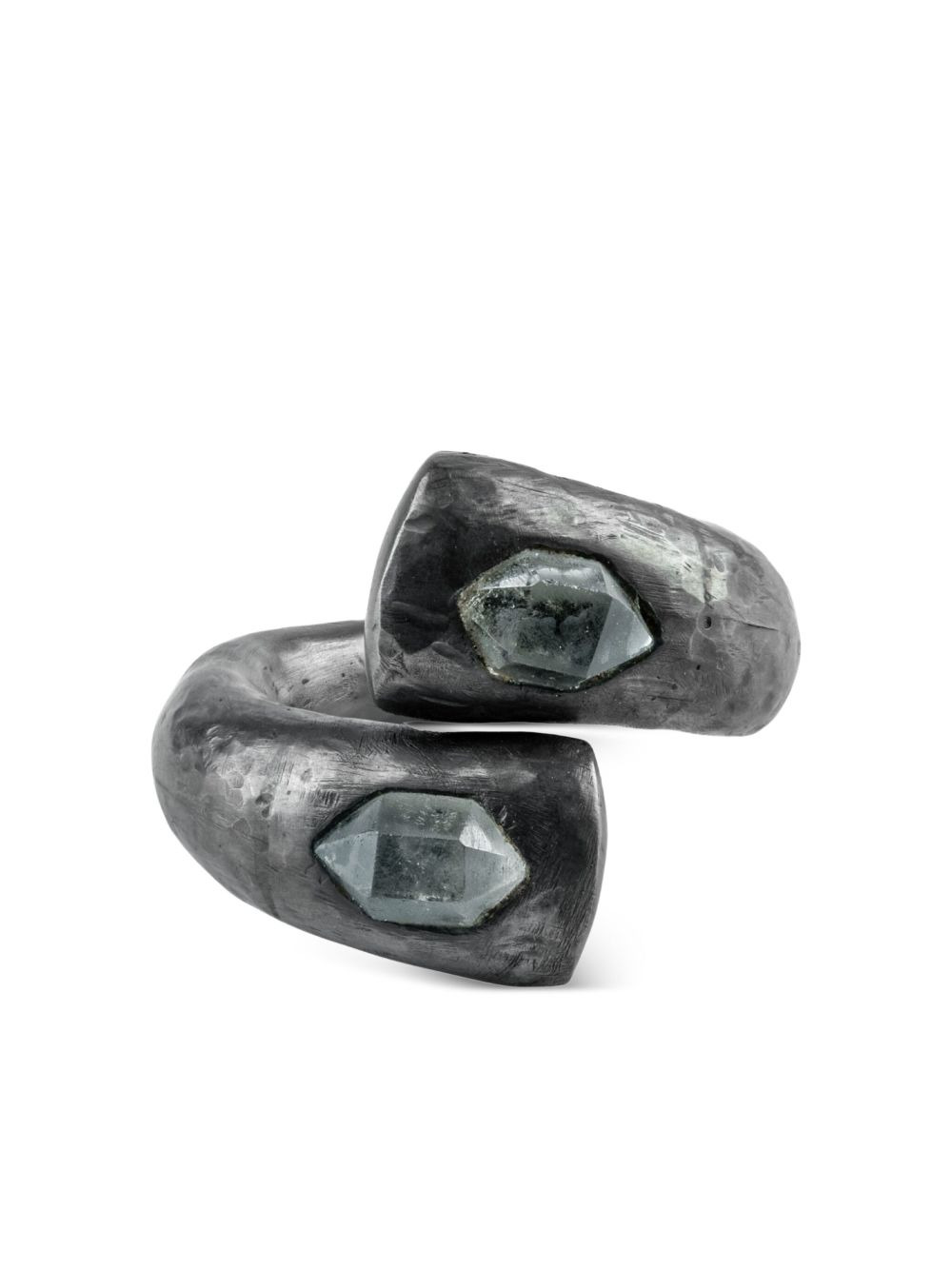 sterling silver Druid quartz ring - 2