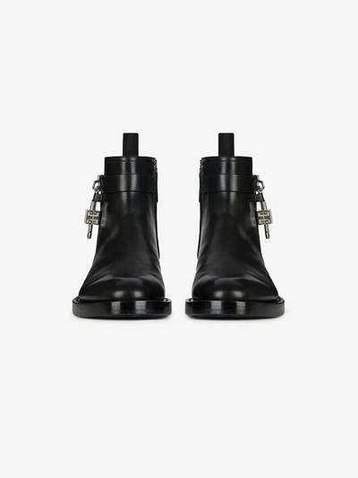 Givenchy PADLOCK BOOTS IN LEATHER outlook