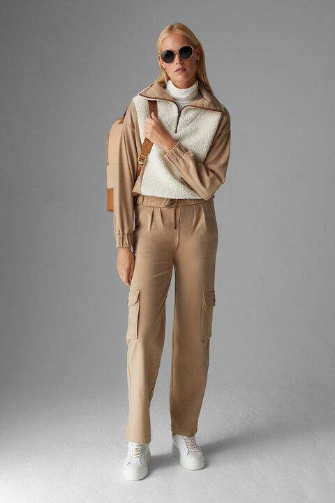 Tamina half-zippered sweater in Beige/Off-white - 4