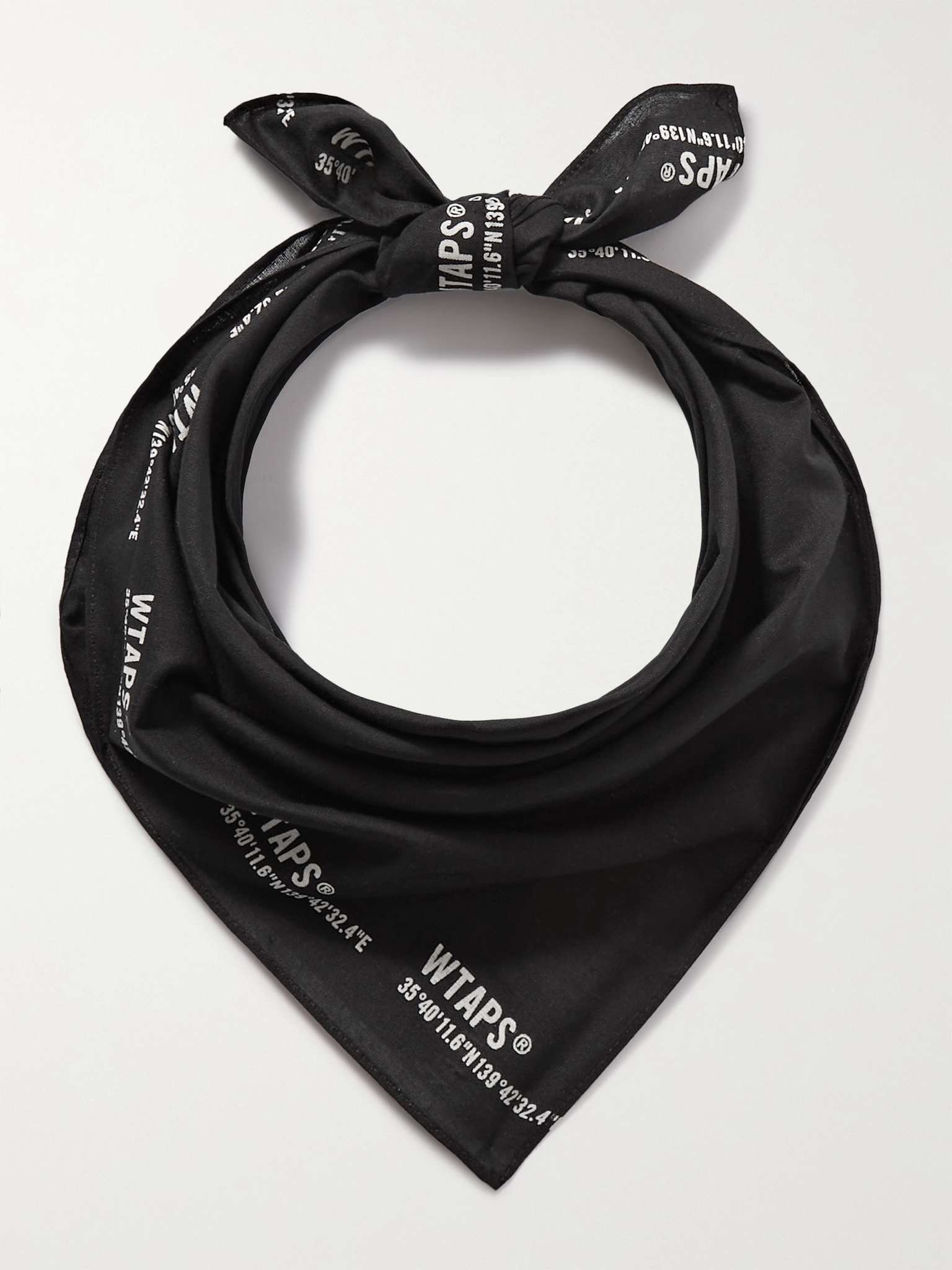 Logo-Print Cotton Bandana - 1