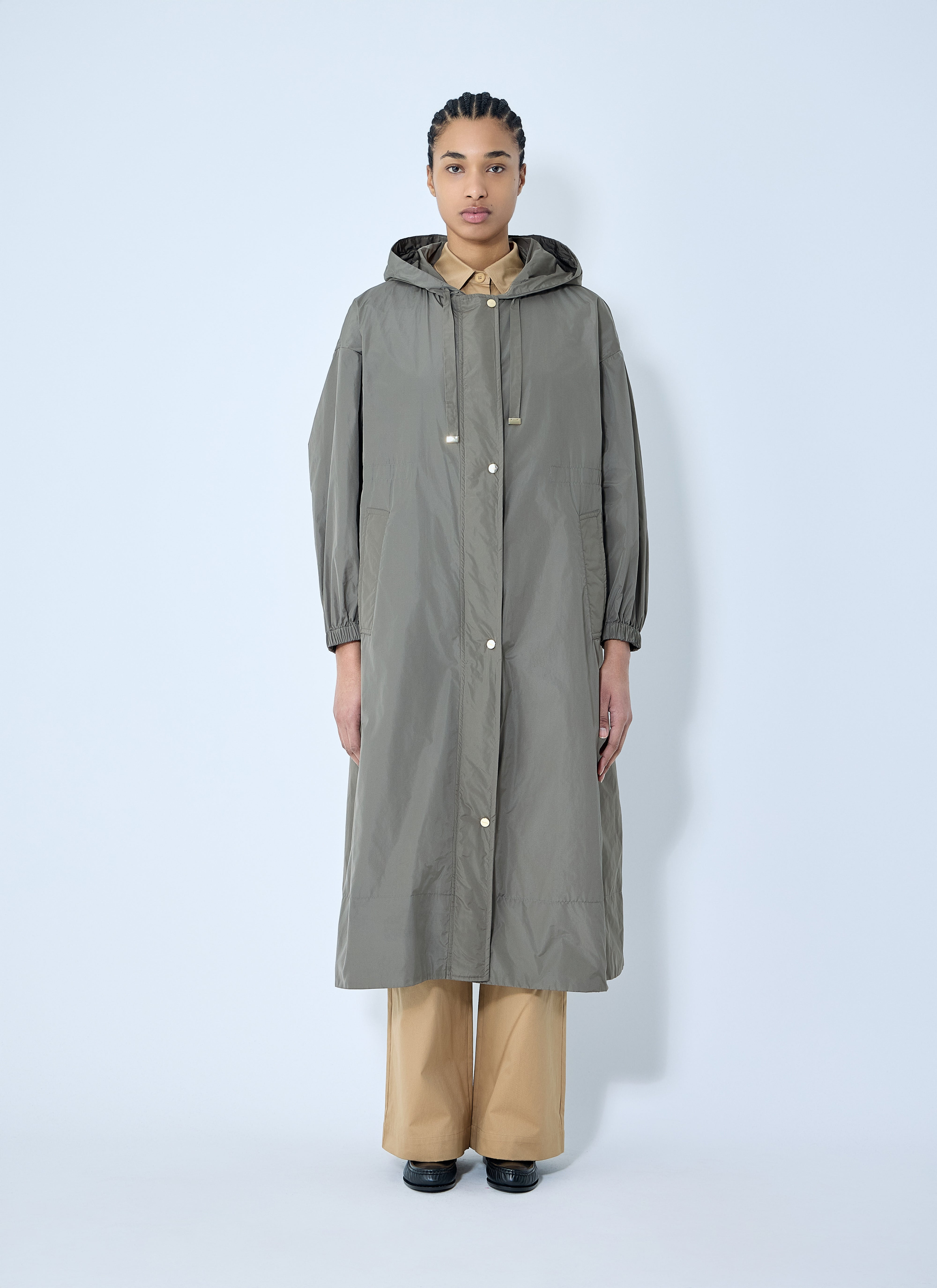 Max Mara Women Ripstop Hooded Coat - 1