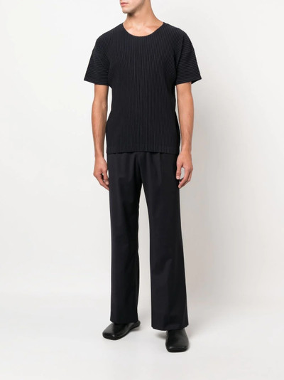 ISSEY MIYAKE ribbed short-sleeve T-shirt outlook