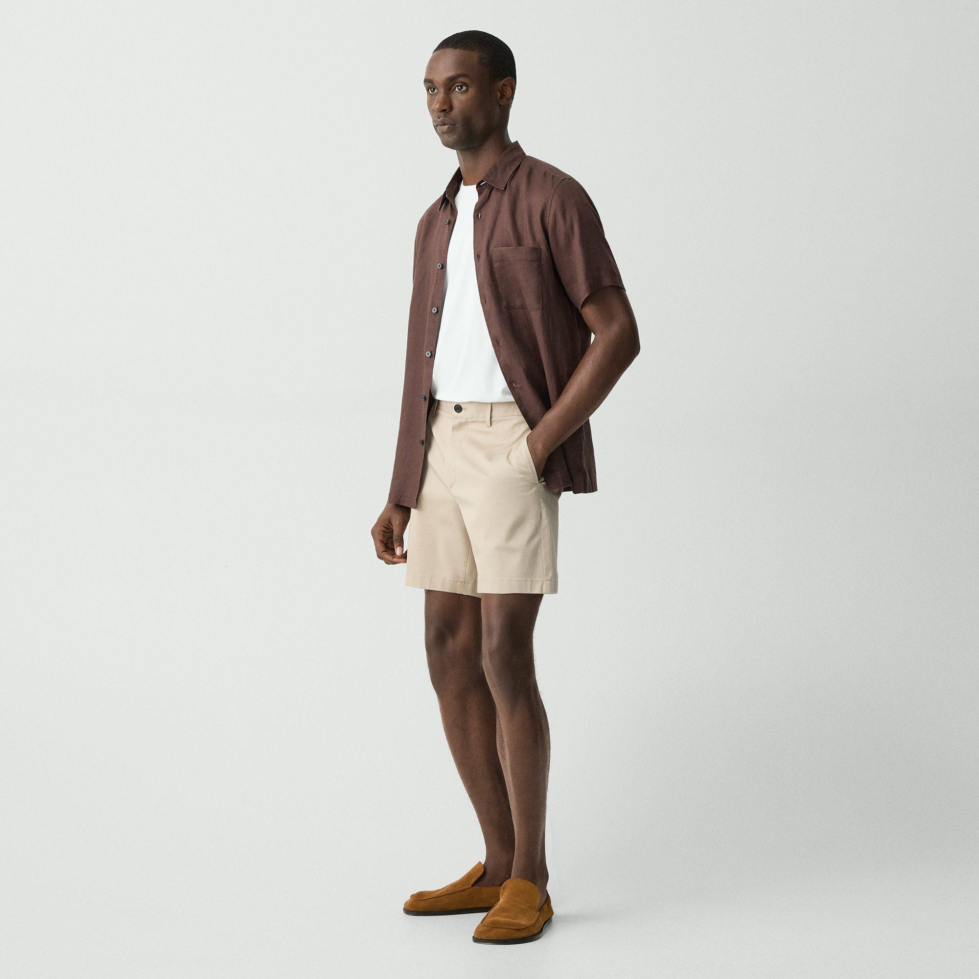 Zaine Short in Stretch Cotton - 3