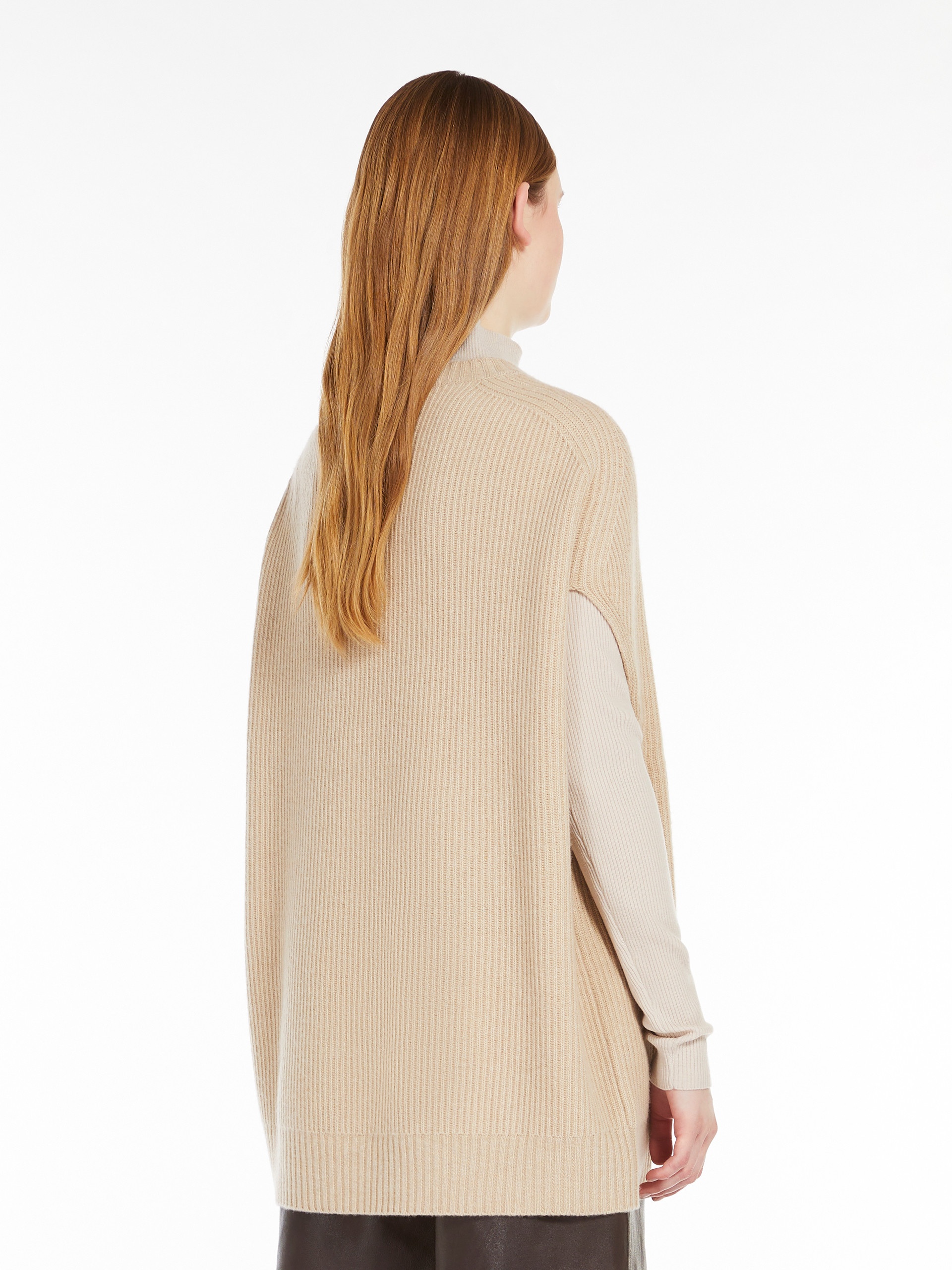CREA Rib-knit cape - 4