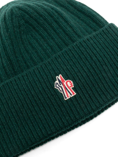 Moncler Grenoble logo-embroidered ribbed-knit beanie outlook
