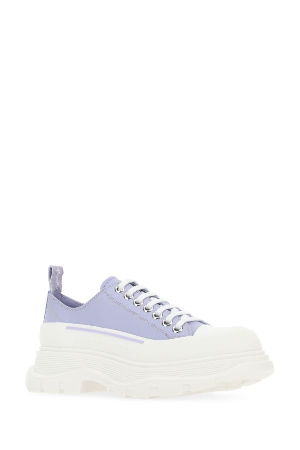 スニーカー Alexander Mcqueen Lilac leather Tread Slick sneakers Alexander McQueen ALEXANDER MCQUEEN Lilac Leather Tread