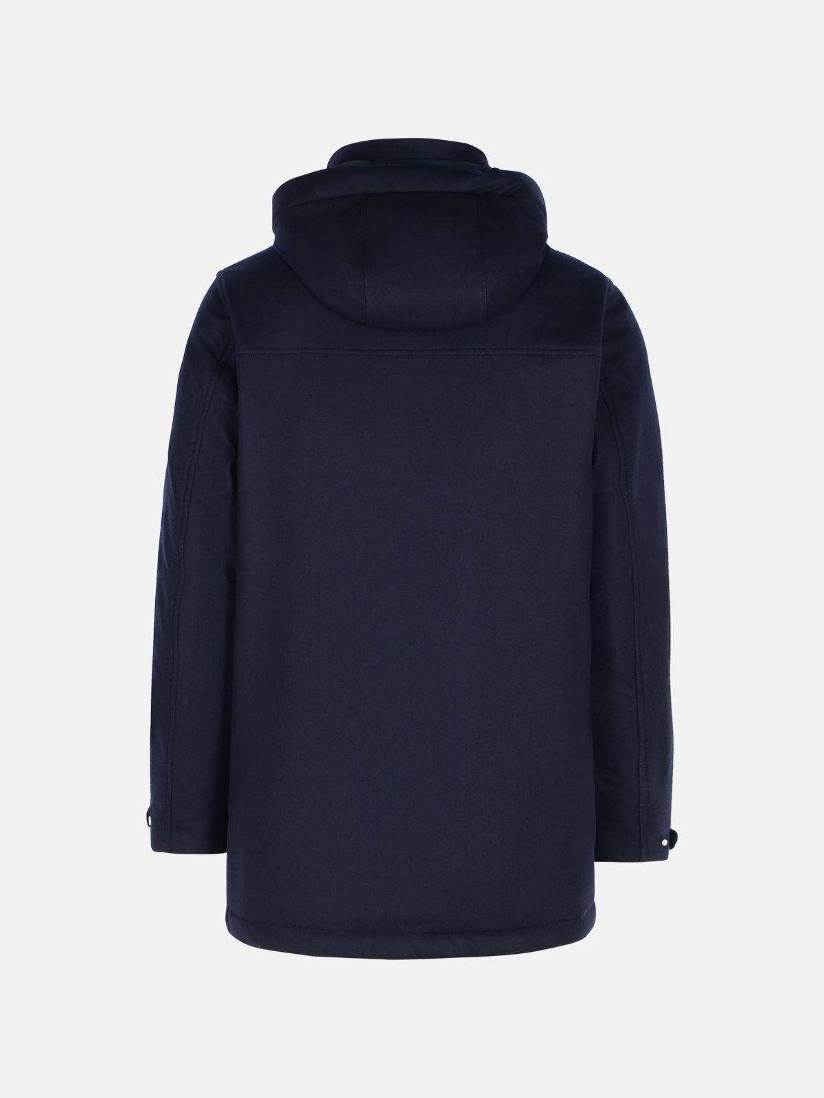 BLUE WOOL PARKA - 3