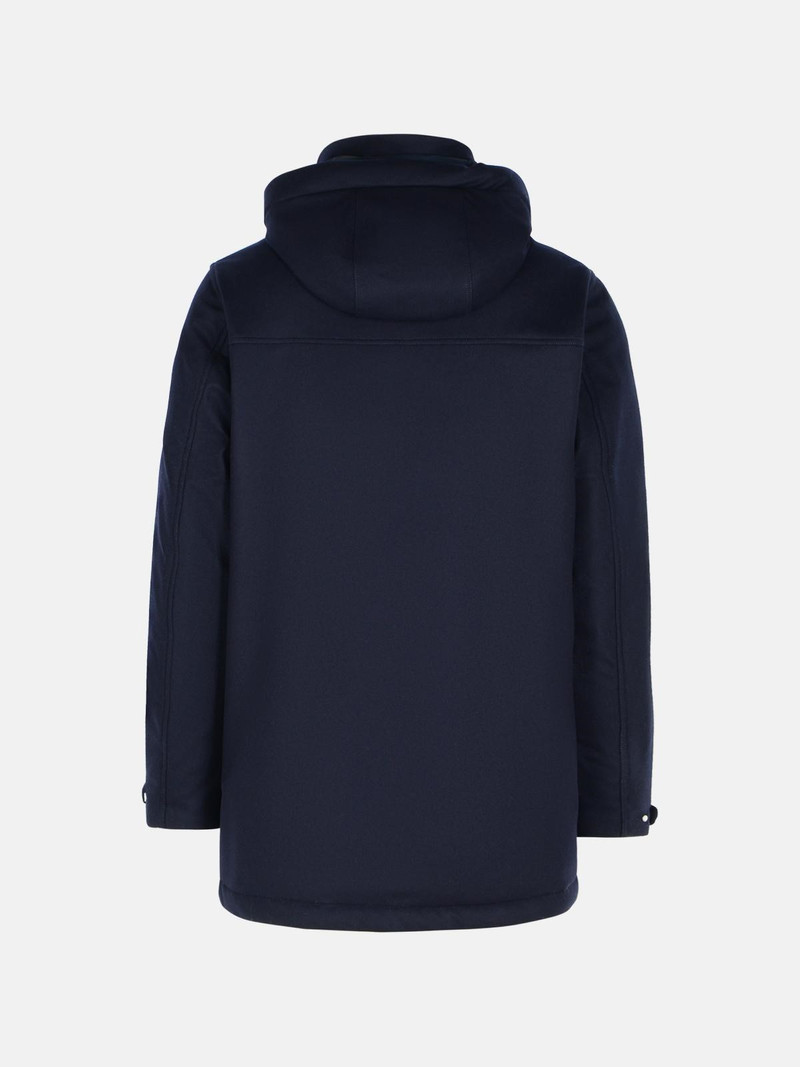 ZEGNA BLUE WOOL PARKA outlook