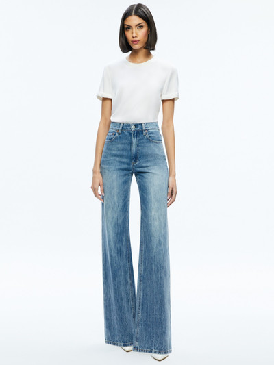 Alice + Olivia BRADEN DROP SHOULDER TEE outlook