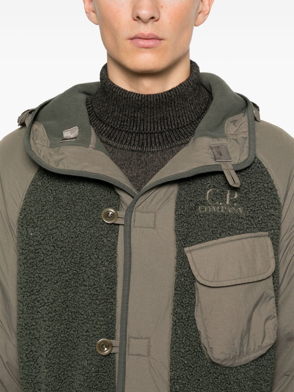 faux-shearling hooded jacket - 5