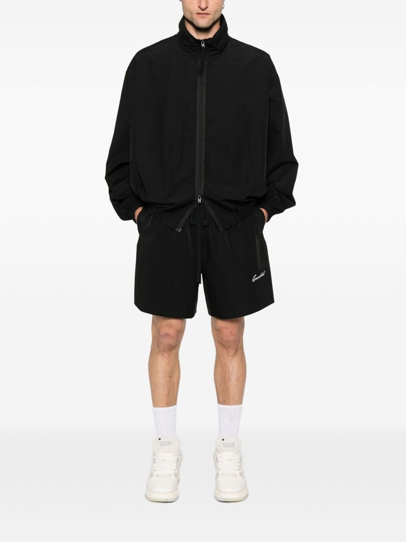 ESSENTIALS logo-embroidered drawstring track shorts outlook