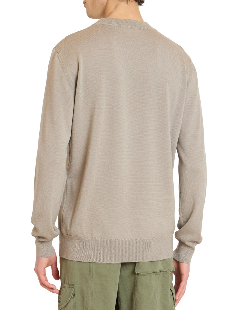 Men's Logo Merino Wool Sweater - Noir 5