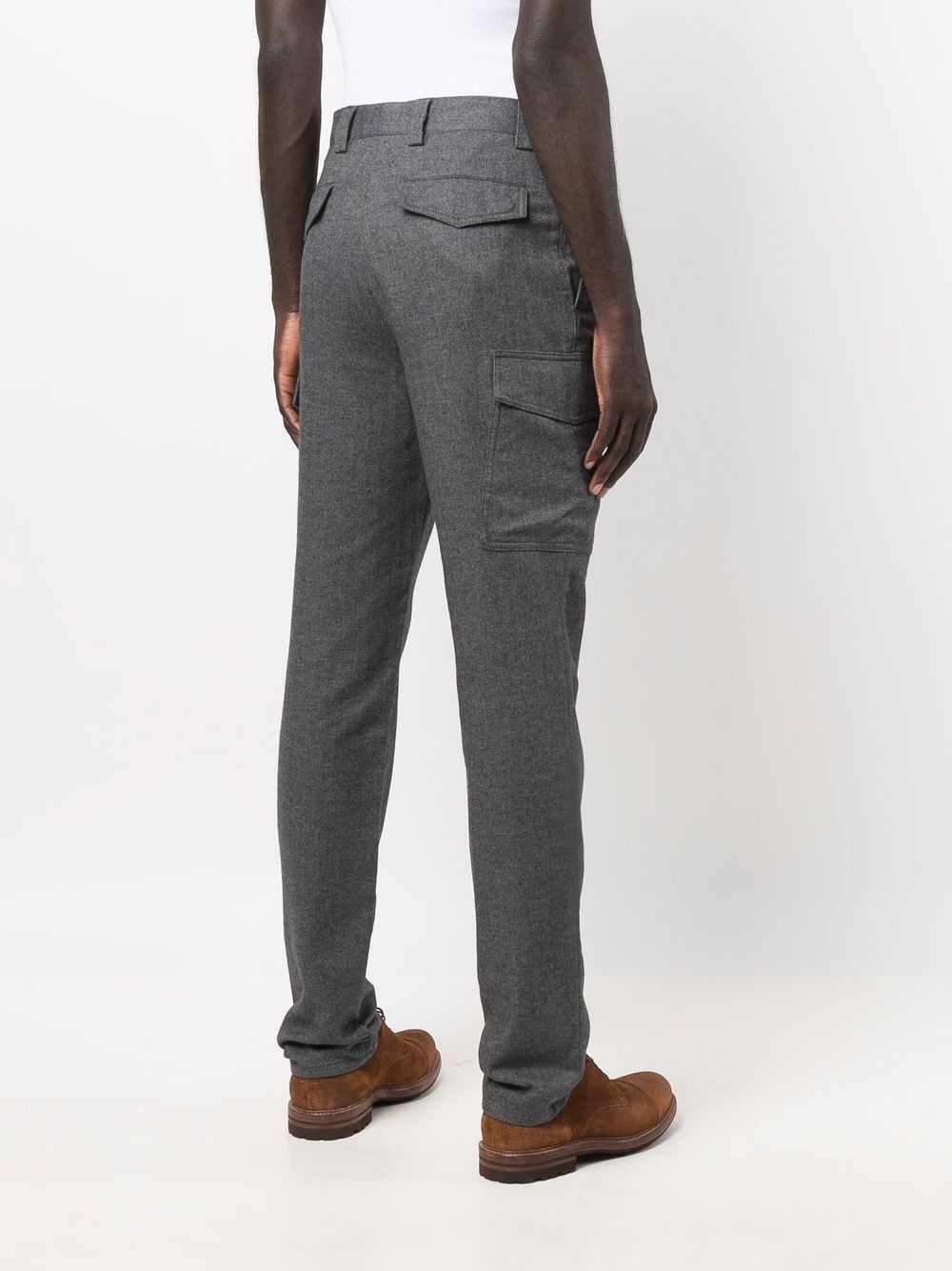 slim-fit cargo trousers - 4