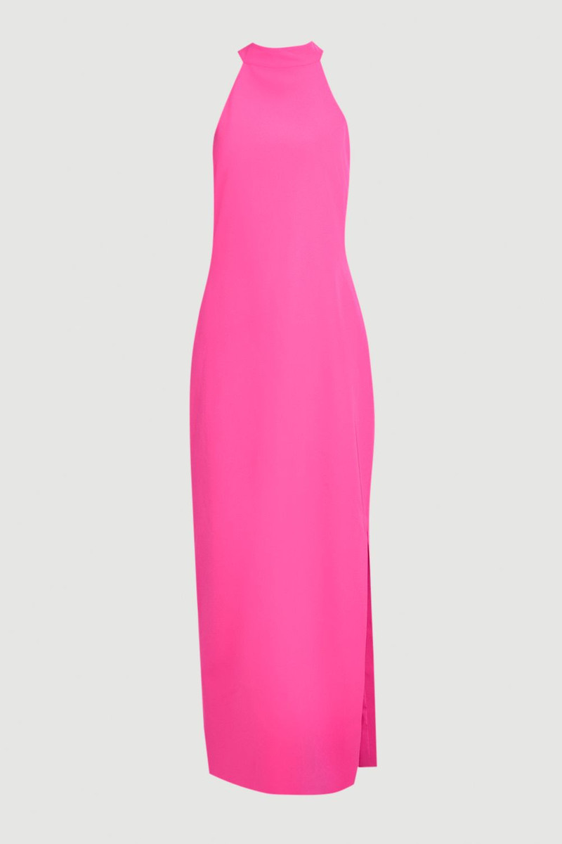 KAREN MILLEN Soft Tailored Halterneck Open Back Maxi Dress outlook