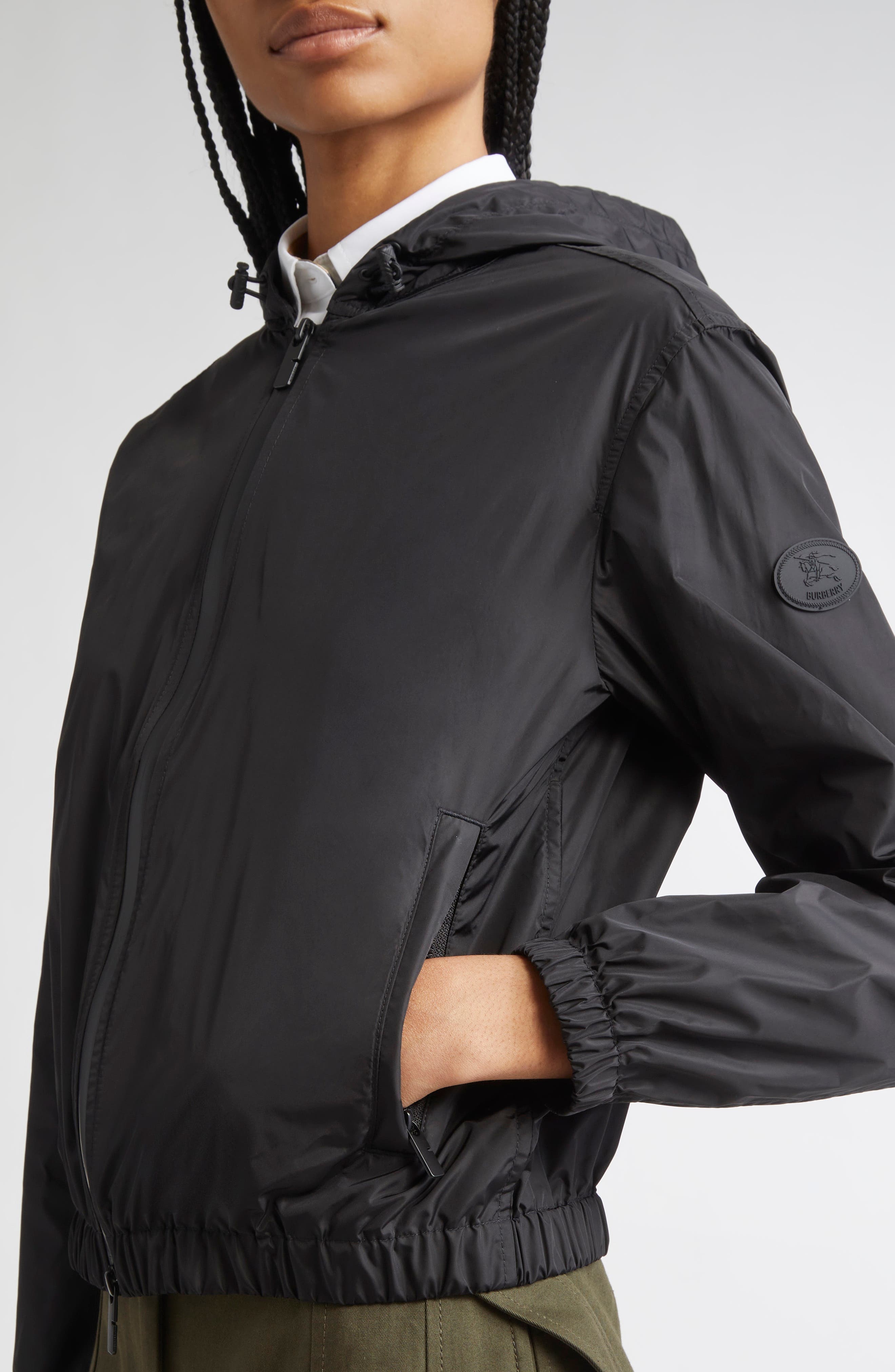 burberry Nelson Knight Stamp Hooded Jacket in Black at Nordstrom - 3