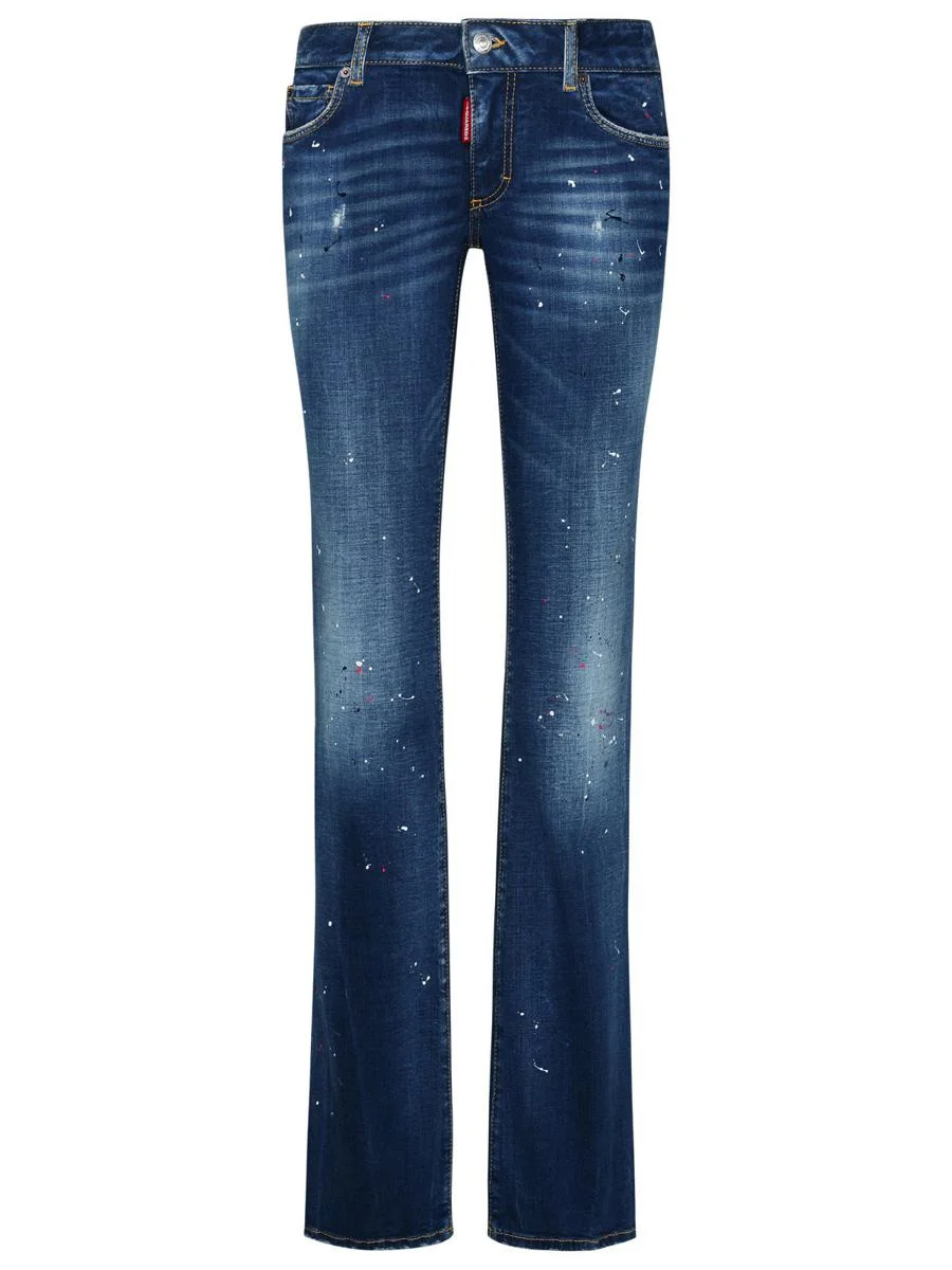 DSQUARED2 BLUE COTTON JEANS - 1
