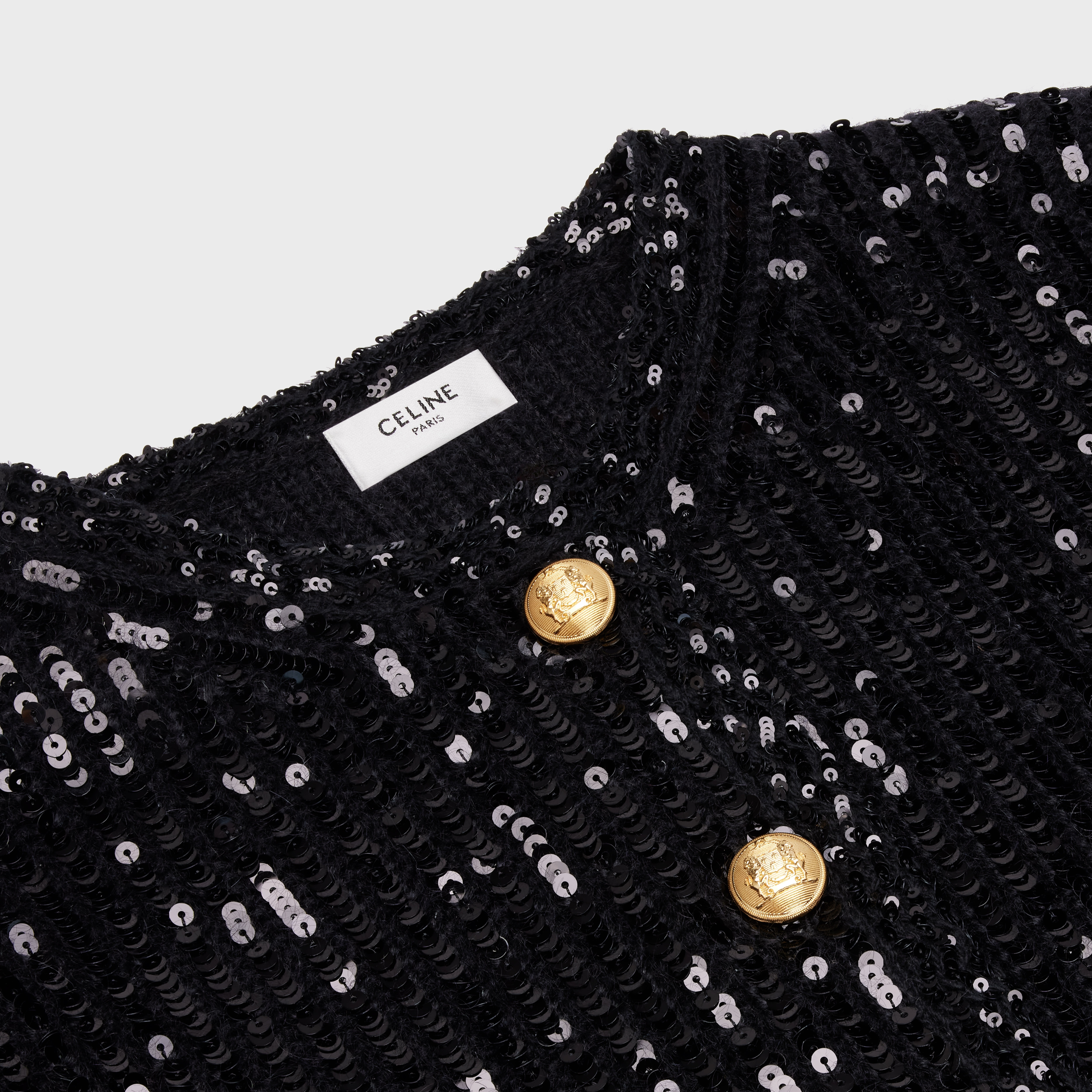 Embroidered cardigan in ribbed mohair - 3