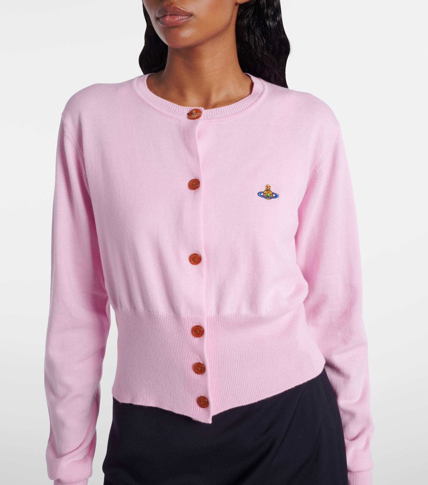Orb cotton and cashmere cardigan - 5