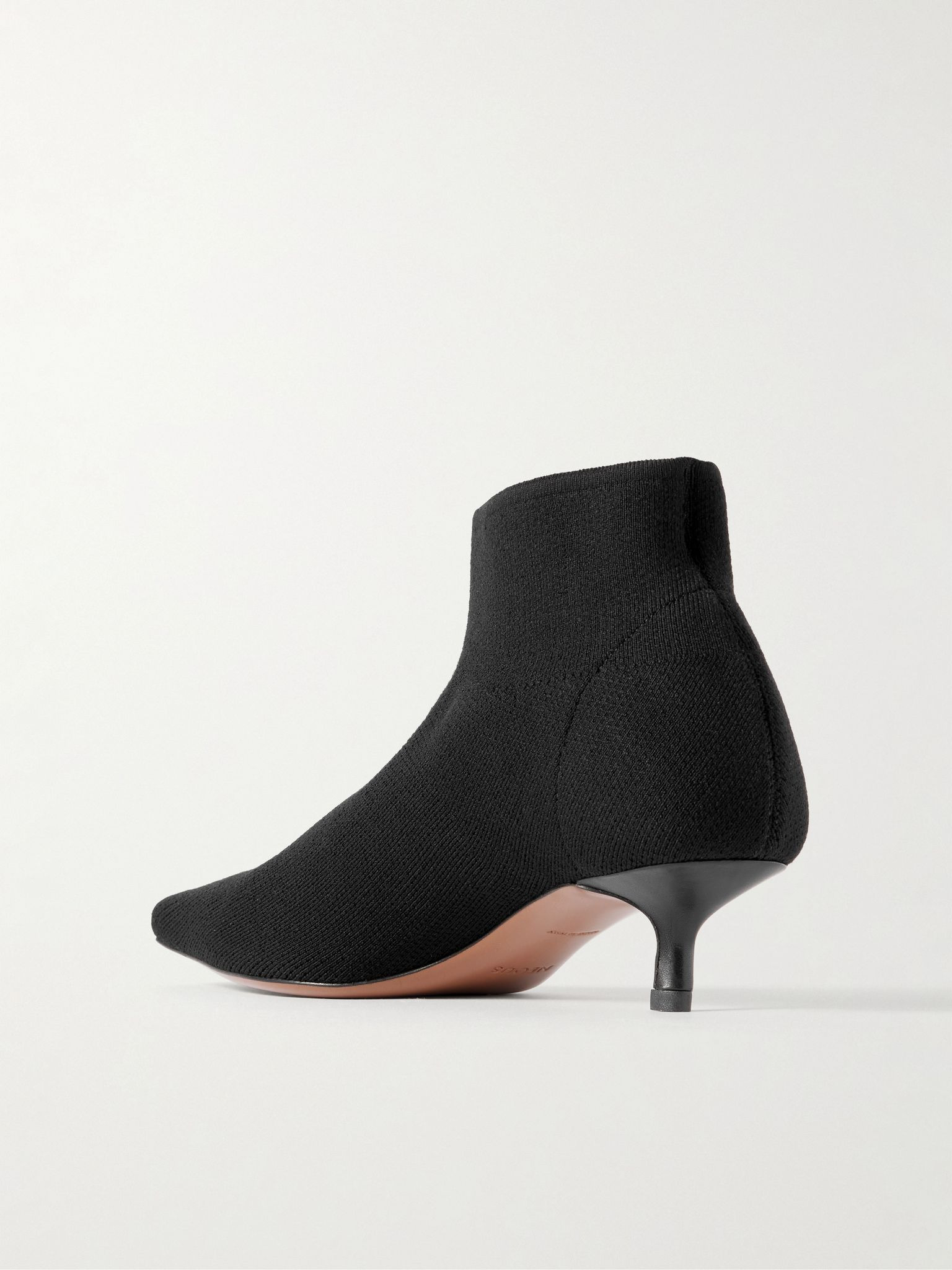 Idra stretch-knit ankle boots Black - 3