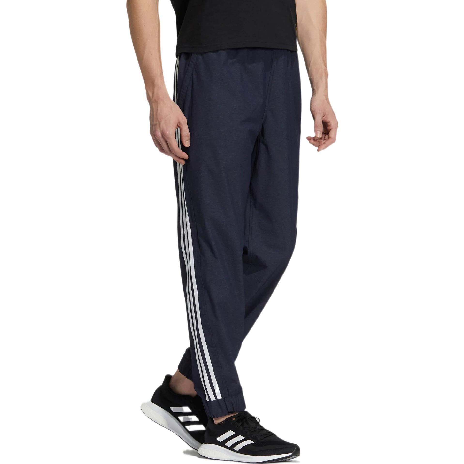 Men's adidas Contrasting Colors Stripe Small Label Bundle Feet Sports Pants/Trousers/Joggers Legenda - 2