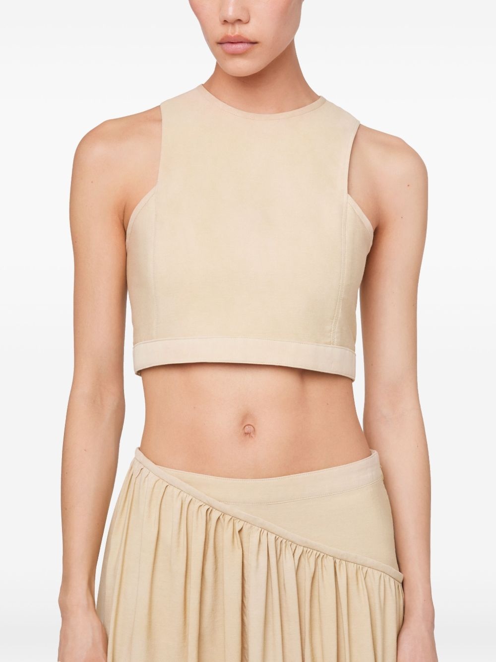 sleeveless crop top - 4