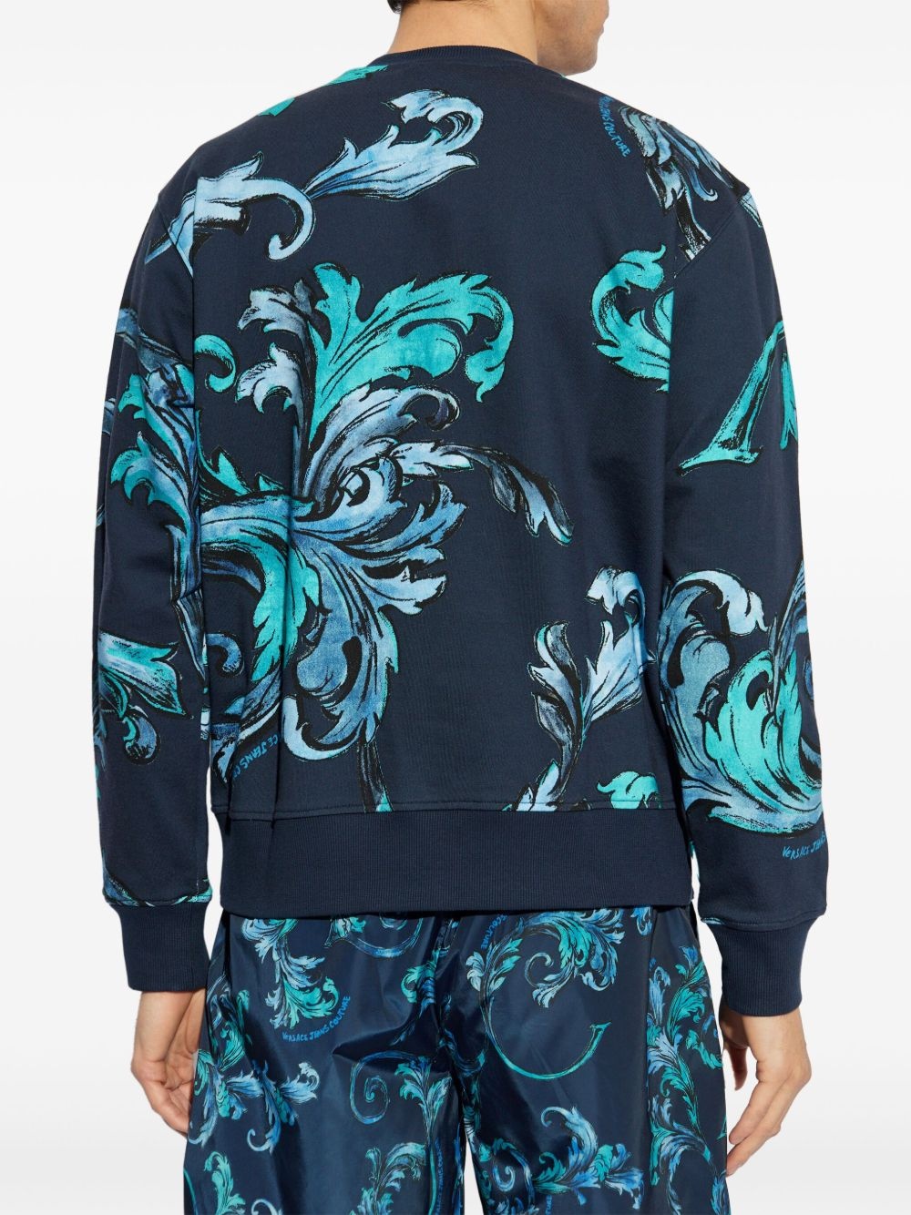 Barocco-print sweatshirt - 4