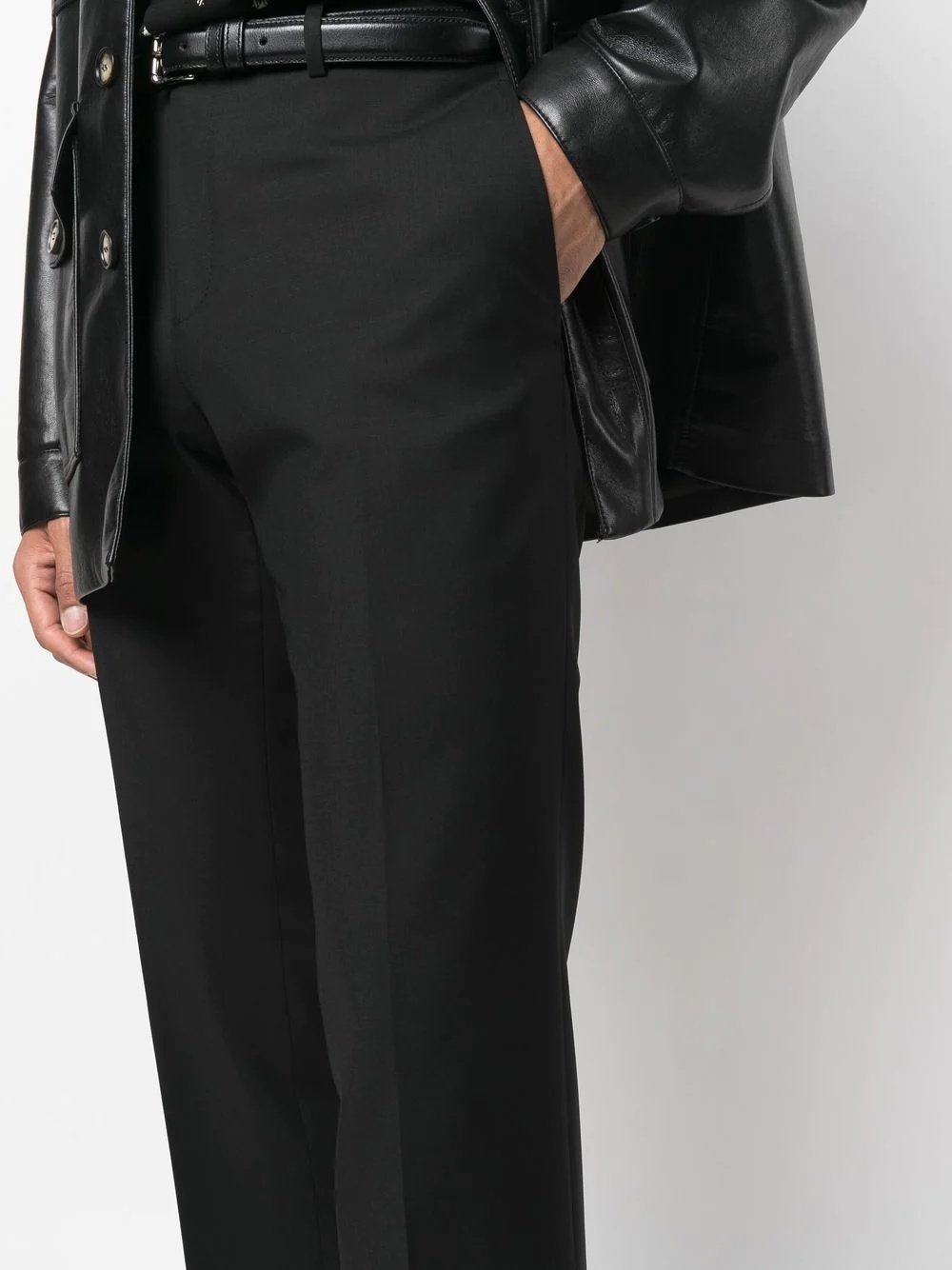 mid-rise tailored trousers - 5