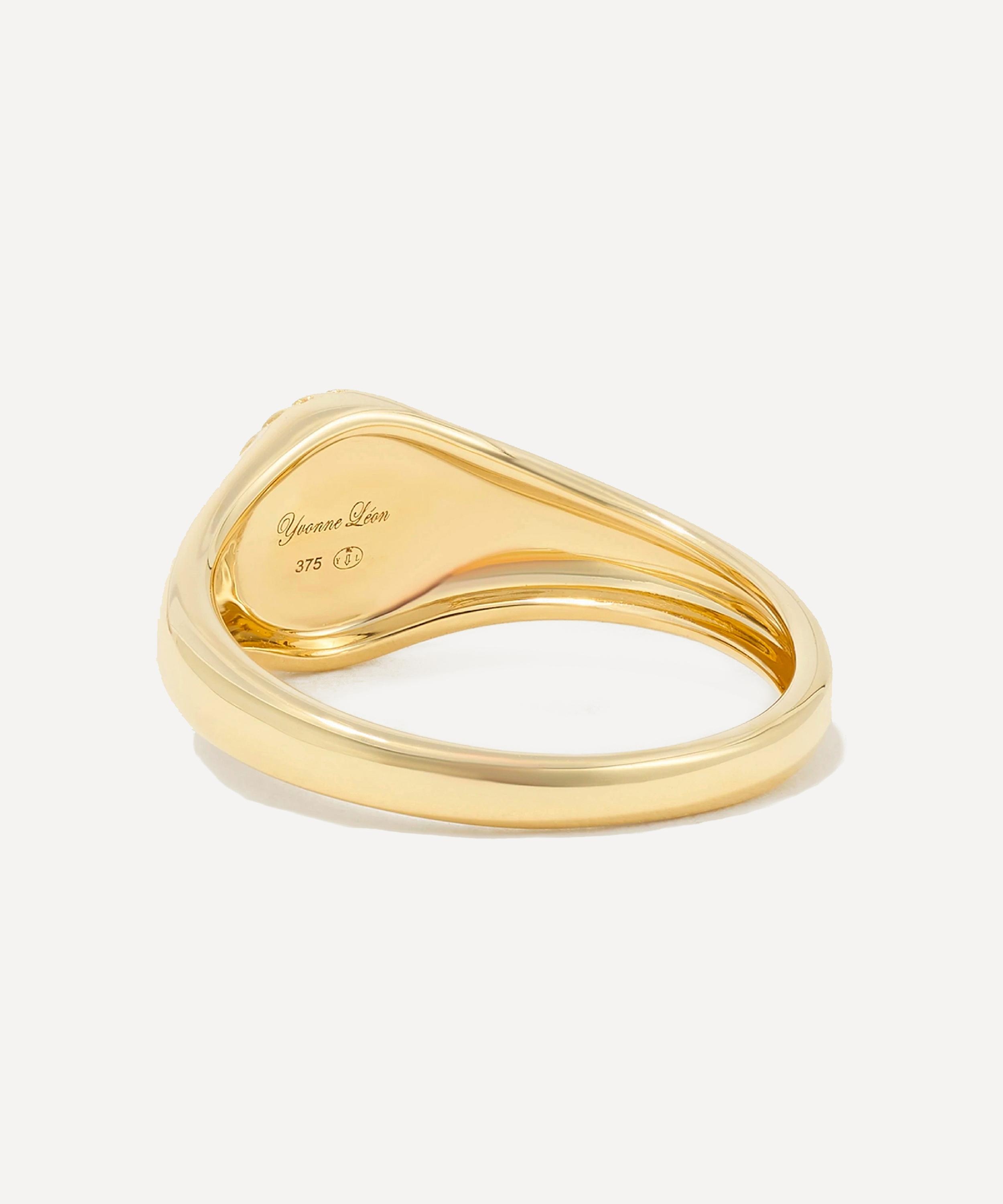 9ct Gold Red Agate Baby Oval Signet Ring - 4