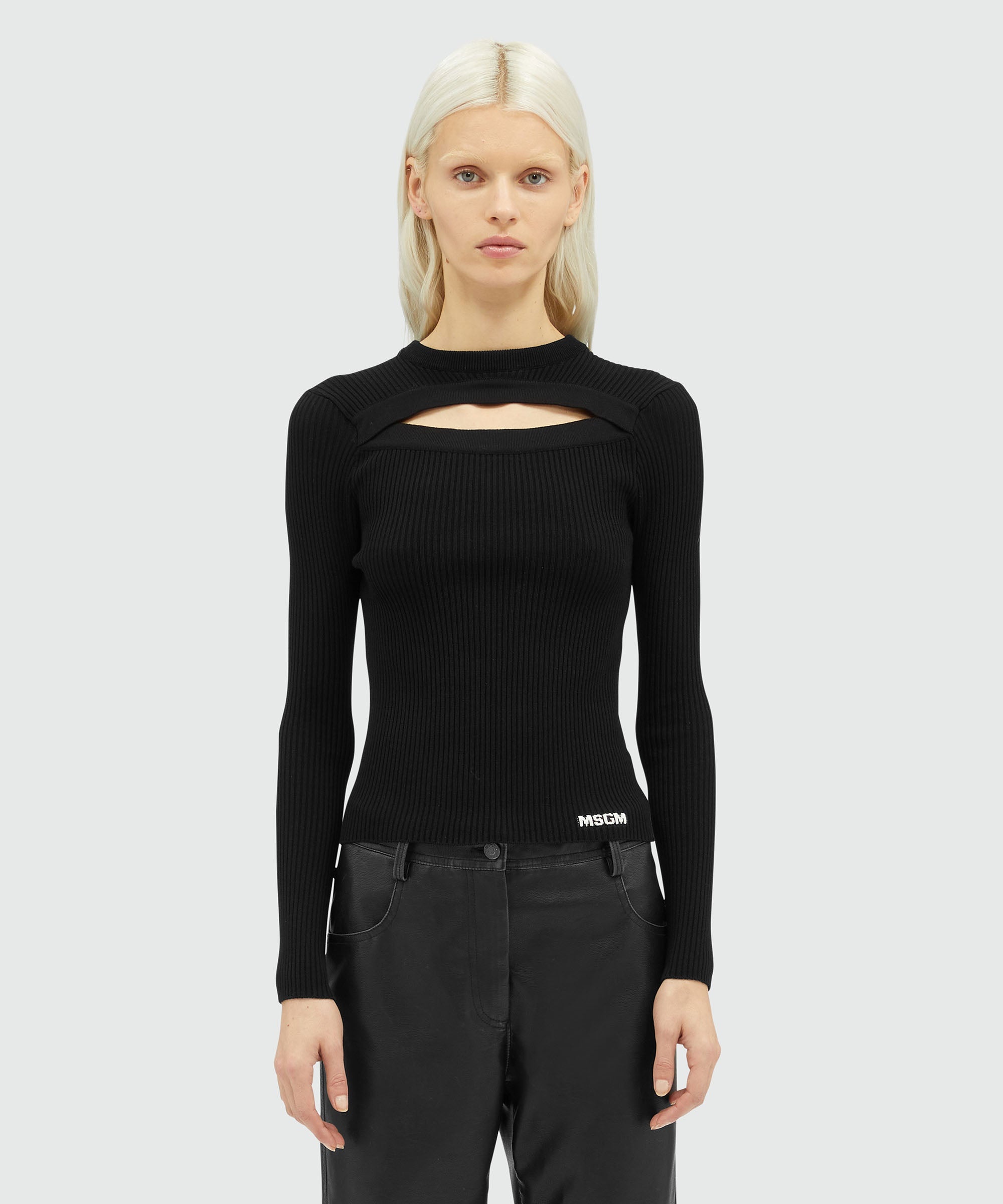 Ribbed viscose shirt - 2