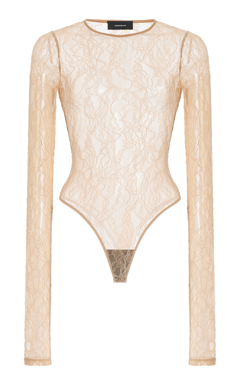 Lace Bodysuit khaki 1