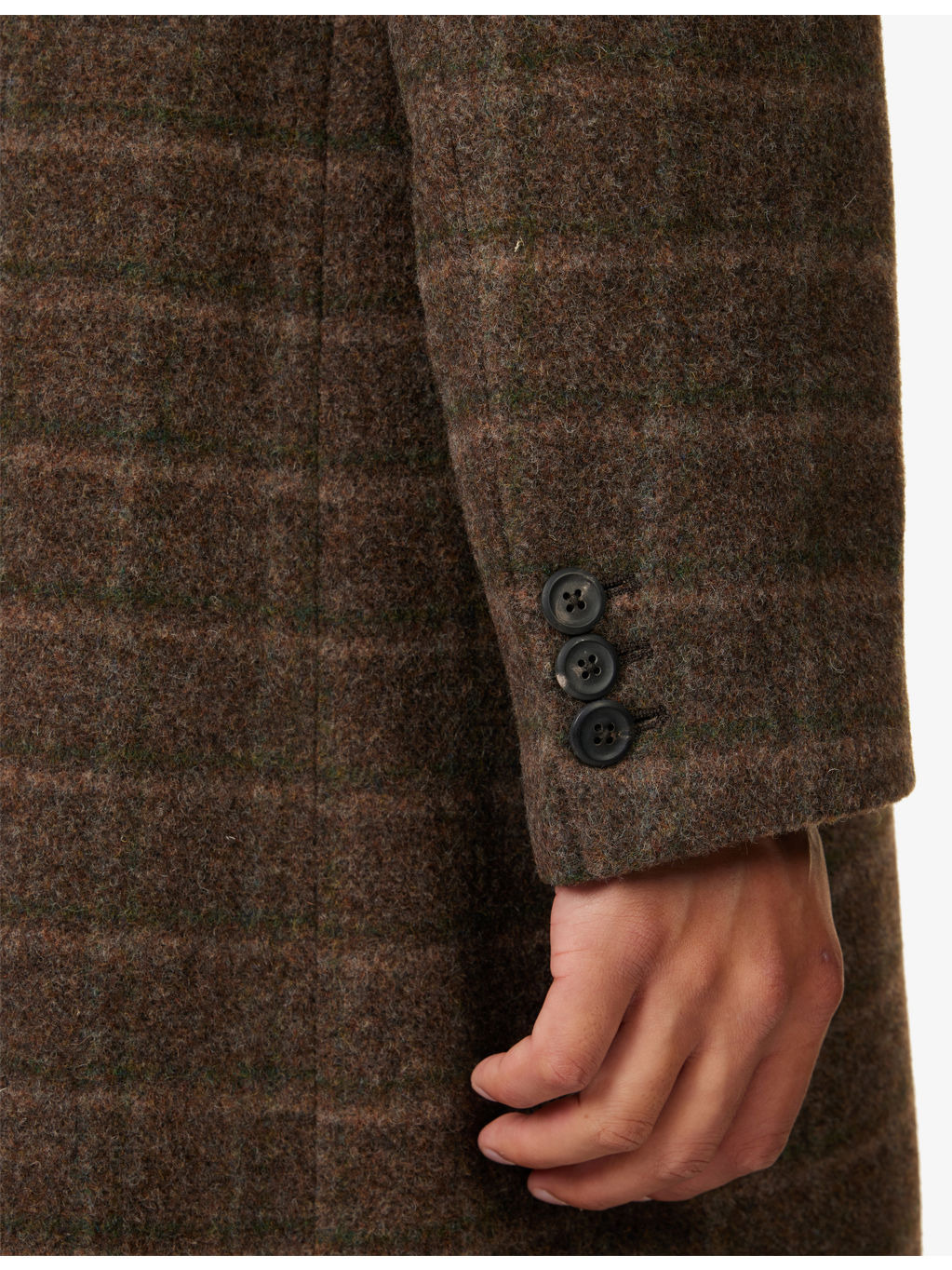 Whale Double-Breasted Wool Coat - 6