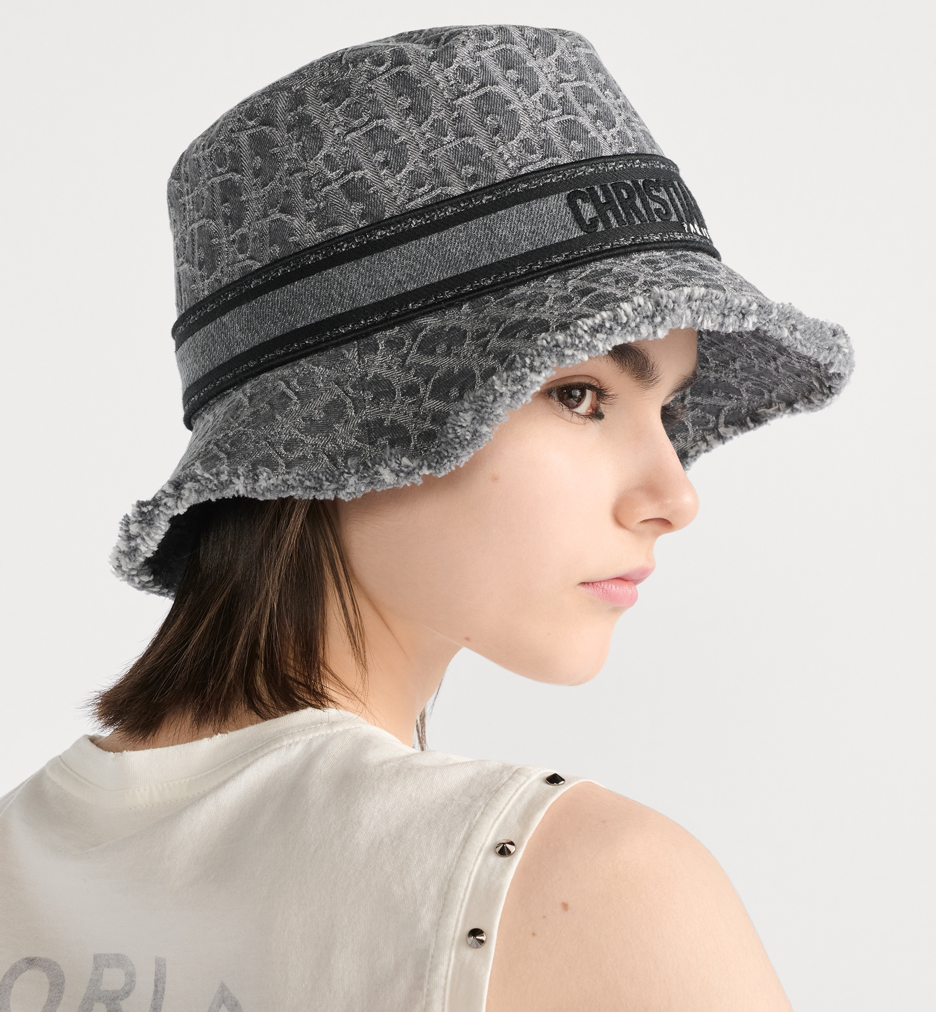 D-Bobby Dior Oblique Small-Brim Bucket Hat - 2